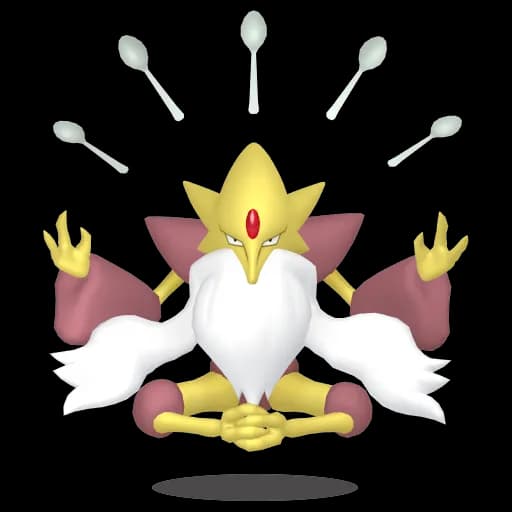 Alakazam Mega Pokemon team builder artwork