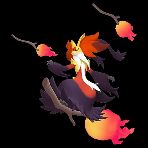 Delphox Mega Pokemon team builder artwork
