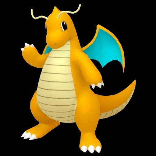 Dragonite Pokemon team builder artwork