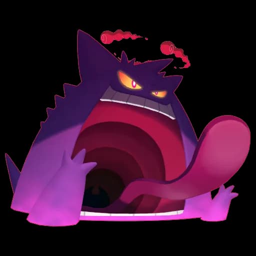 Gengar Gmax Pokemon team builder artwork