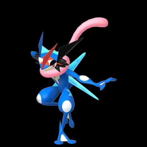 Greninja Ash Pokemon team builder artwork