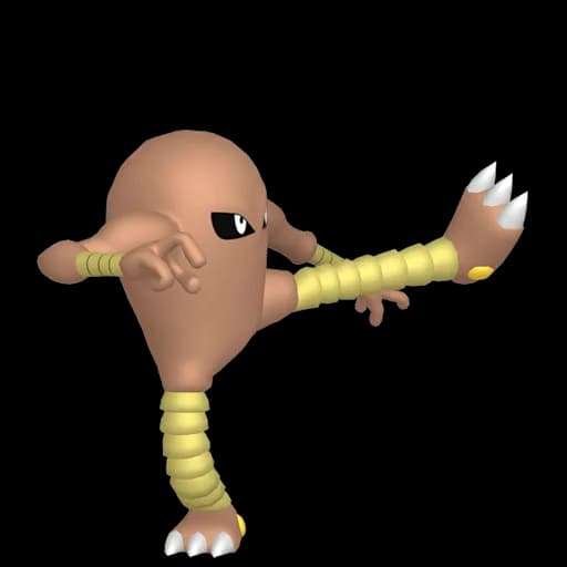 Hitmonlee Pokemon team builder artwork