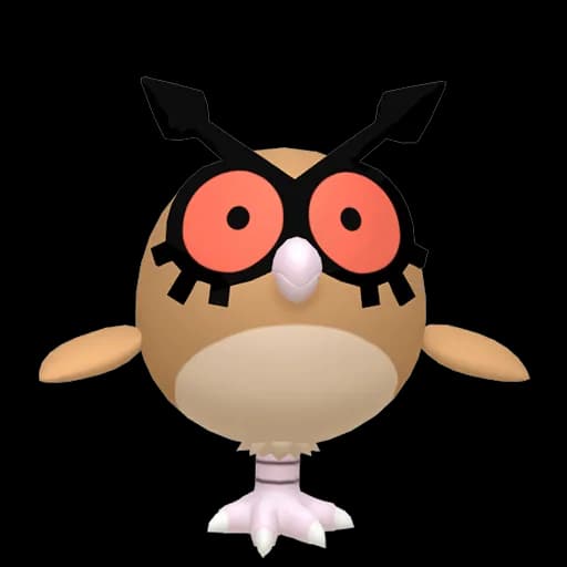 Hoothoot Pokemon team builder artwork