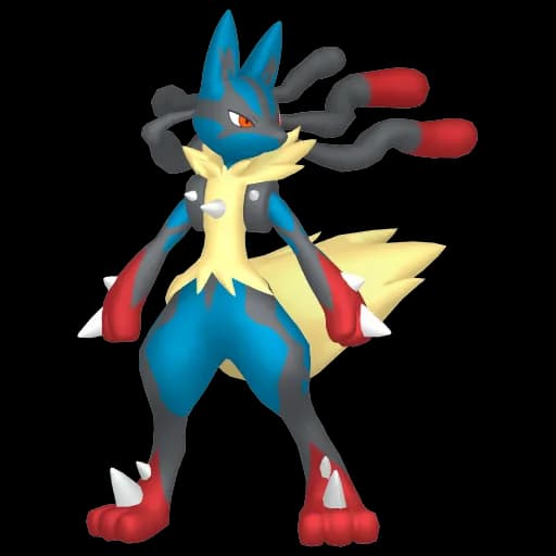 Lucario Mega Pokemon team builder artwork