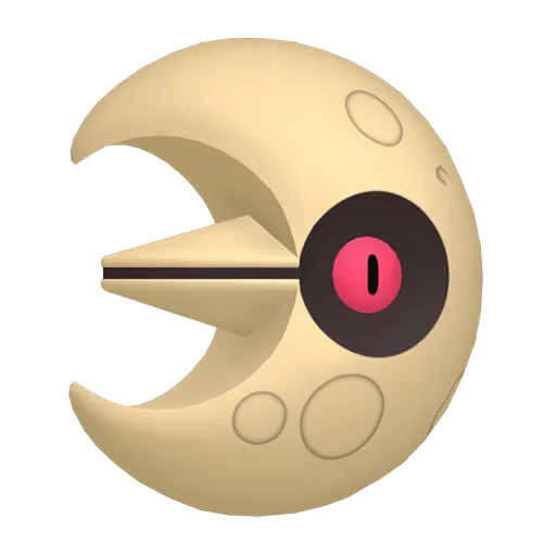 Lunatone Pokemon team builder artwork