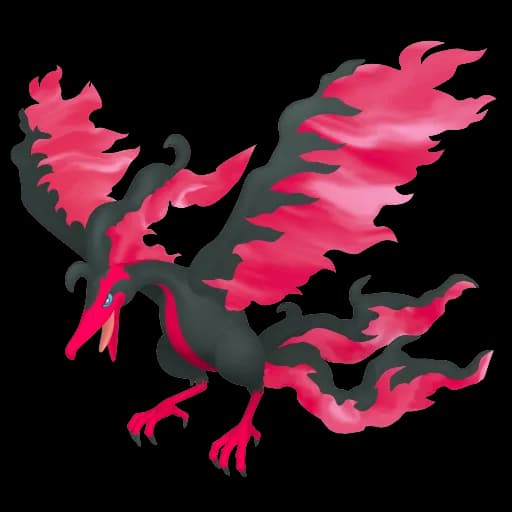 Moltres Galar Pokemon team builder artwork