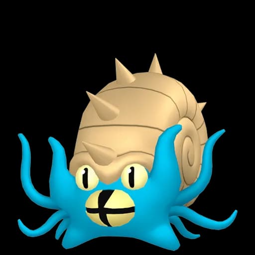 Omastar Pokemon team builder artwork