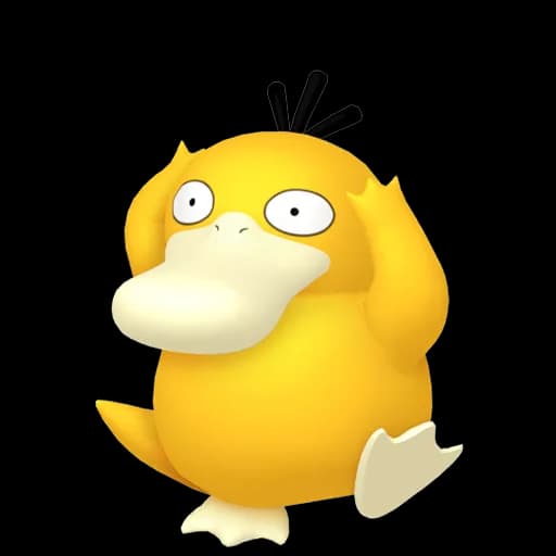 Psyduck Pokemon team builder artwork