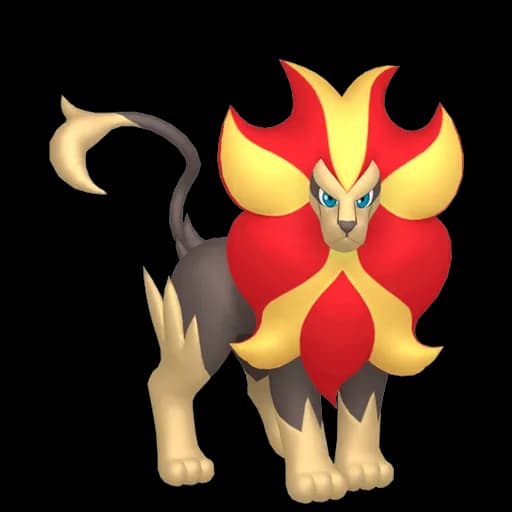 Pyroar Male Pokemon team builder artwork