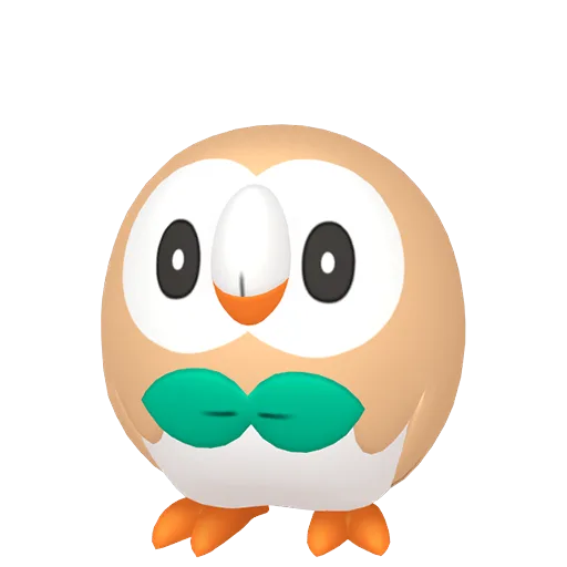 Rowlet Pokemon team builder artwork