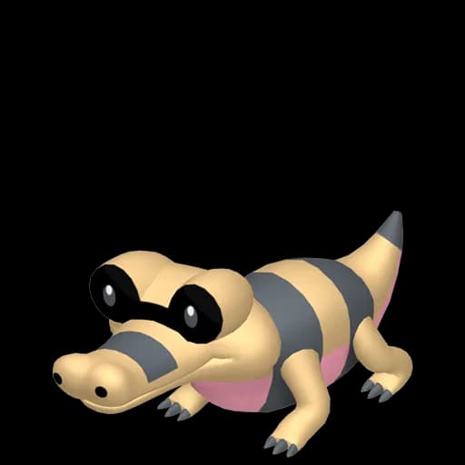 Sandile Pokemon team builder artwork
