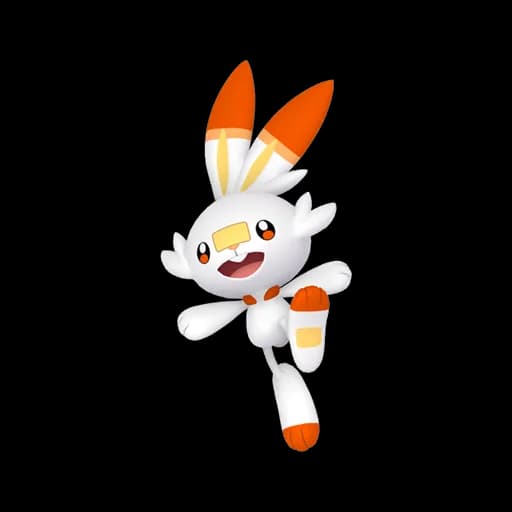 Scorbunny Pokemon team builder artwork
