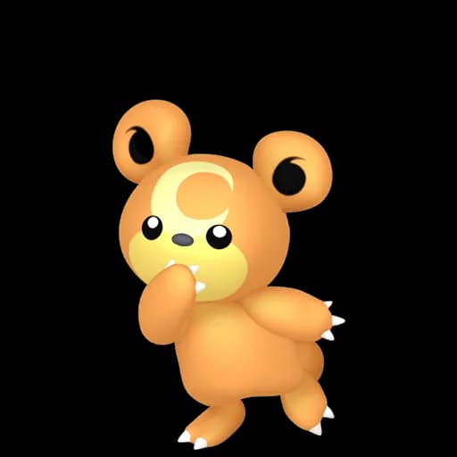 Teddiursa Pokemon team builder artwork