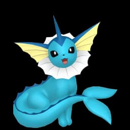 Vaporeon Pokemon team builder artwork