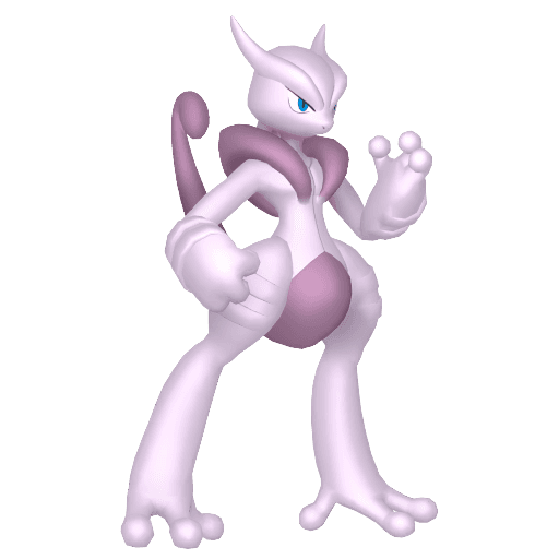Mewtwo Mega X artwork