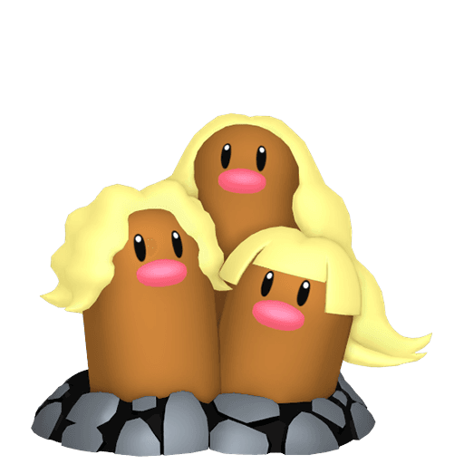 Dugtrio Alola artwork