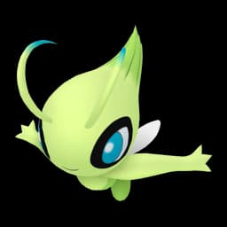 Celebi Pokemon team builder artwork