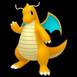 Dragonite Pokemon team builder artwork