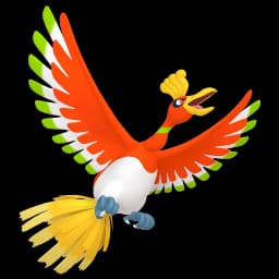Ho-Oh Pokemon team builder artwork