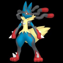 Lucario Mega Pokemon team builder artwork