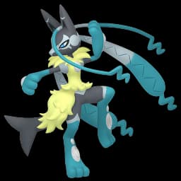 Lucario Mega Z Pokemon team builder artwork